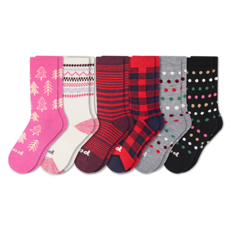 6 Pack - Women's Crew Pacas Socks 99 6 Pack - Women's Crew Pacas Socks