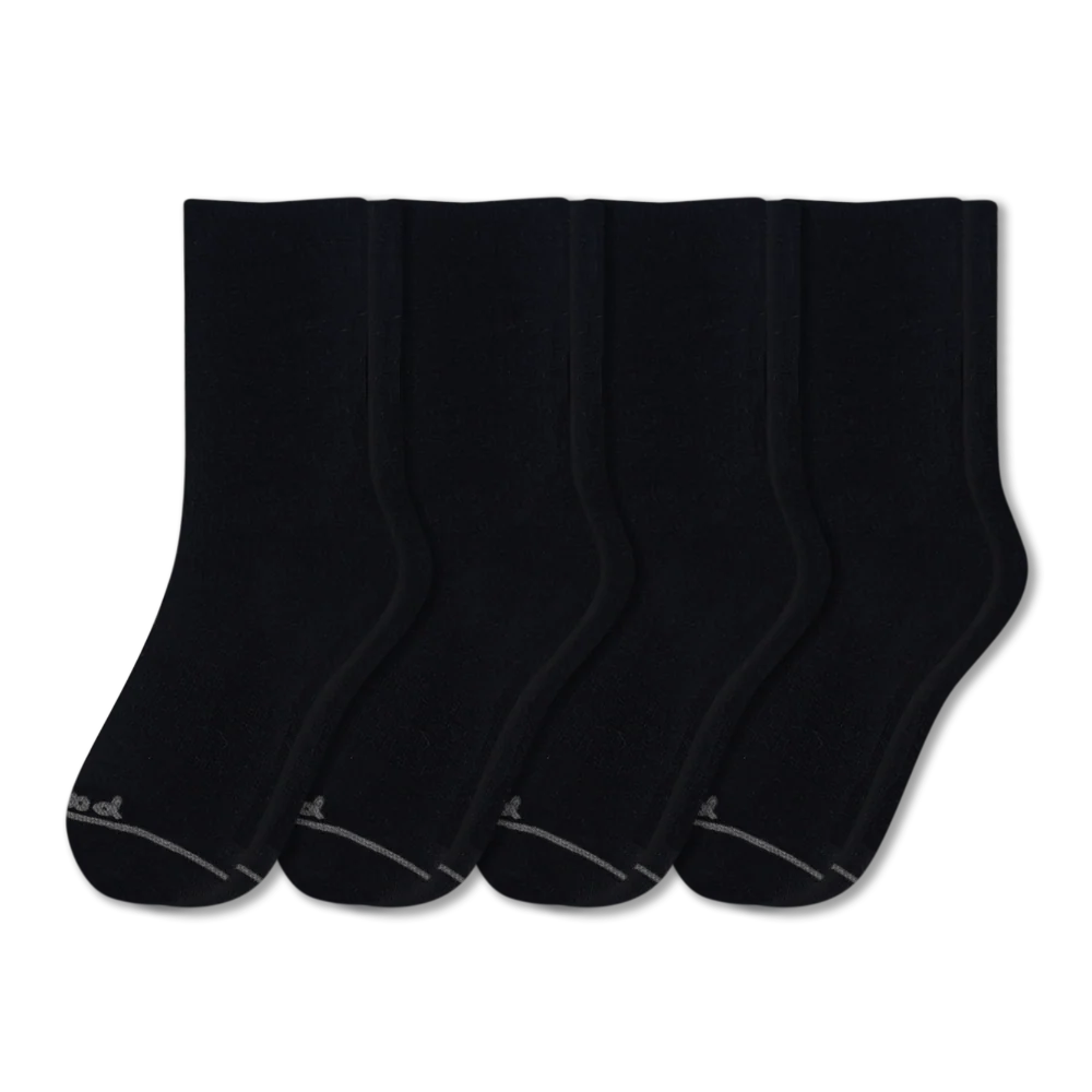 4 Pack - Women's Light-Weight Crew Pacas Socks