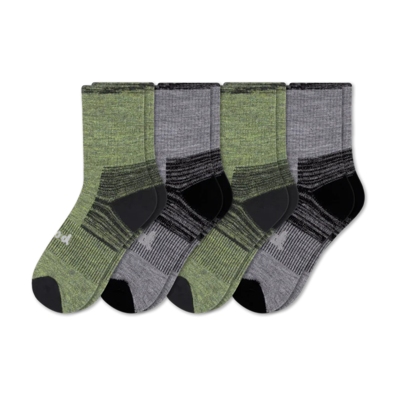 4 Pack - Men's Hiking Crew Pacas Socks