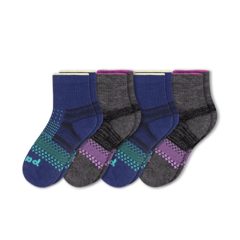 4 Pack - Women's Hiking Quarter Pacas Socks