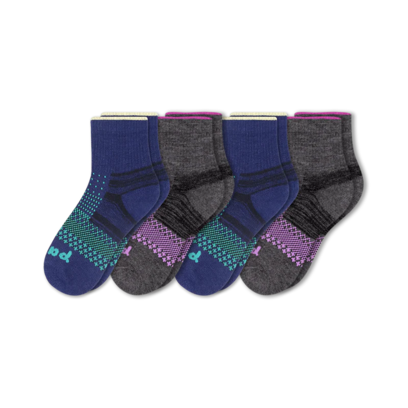 4 Pack - Women's Hiking Quarter Pacas Socks
