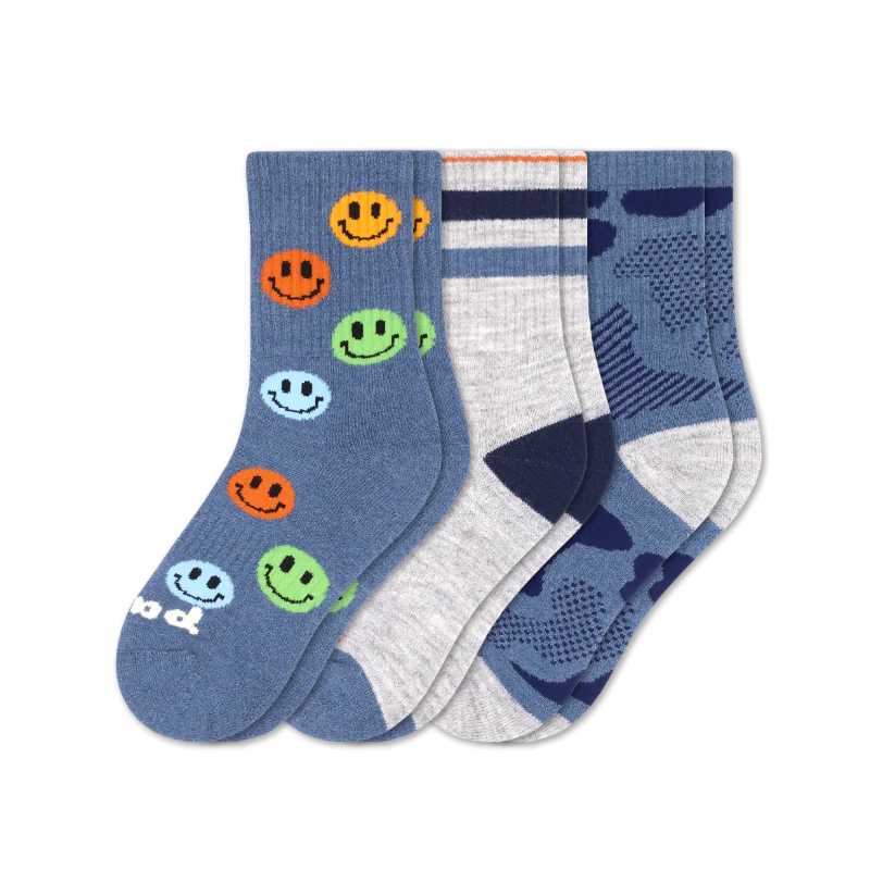3 Pack - Kids' Crew Pacas Socks 17 3 Pack - Kids' Crew Pacas Socks