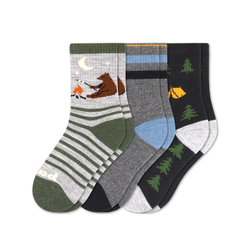 3 Pack - Kids' Crew Pacas Socks 20 3 Pack - Kids' Crew Pacas Socks