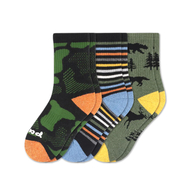 3 Pack - Kids' Crew Pacas Socks 21 3 Pack - Kids' Crew Pacas Socks