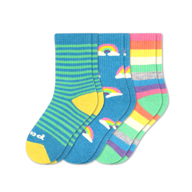 3 Pack - Kids' Crew Pacas Socks 25 3 Pack - Kids' Crew Pacas Socks