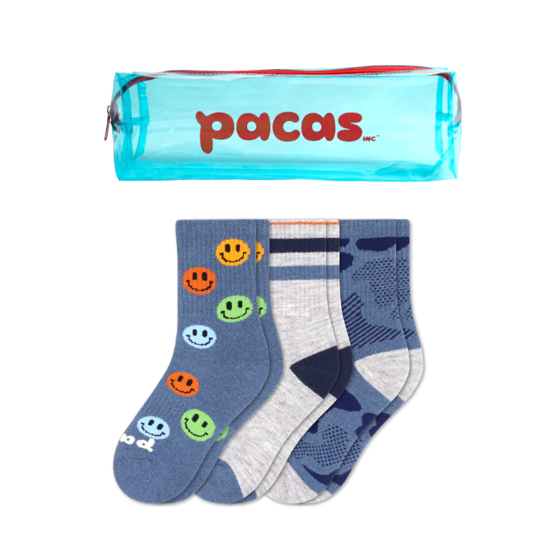 3 Pack - Kids' Crew Pacas Socks 30 3 Pack - Kids' Crew Pacas Socks