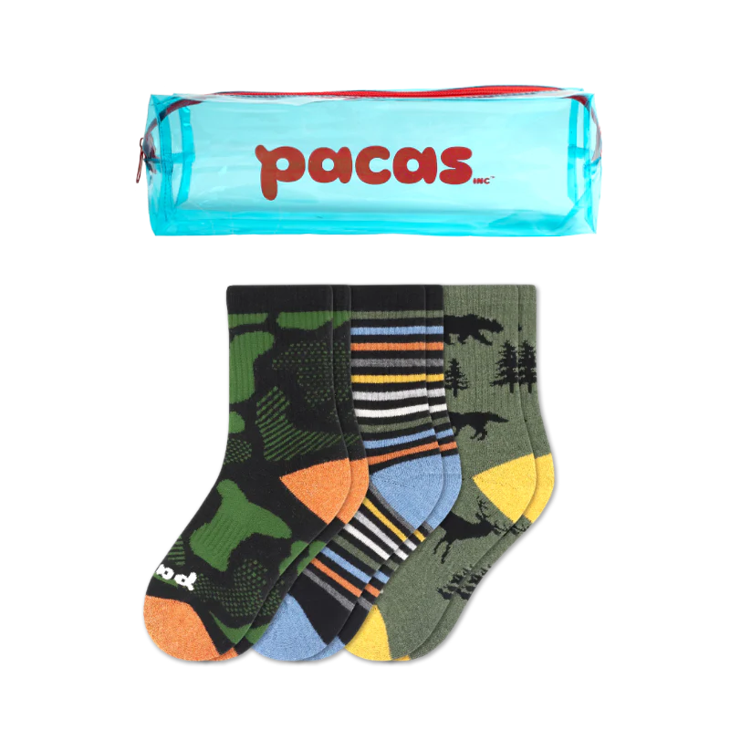 3 Pack - Kids' Crew Pacas Socks 34 3 Pack - Kids' Crew Pacas Socks