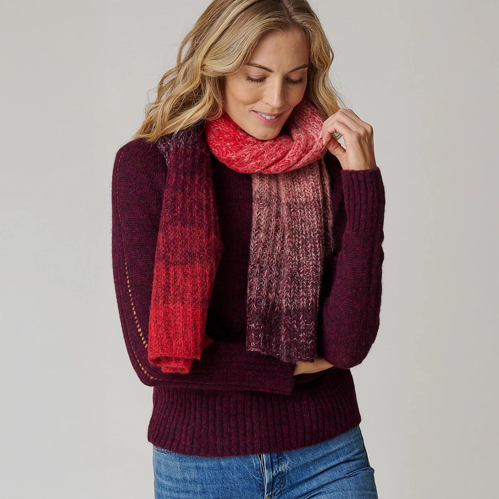 Women's Color Block Scarf 12 Women's Color Block Scarf