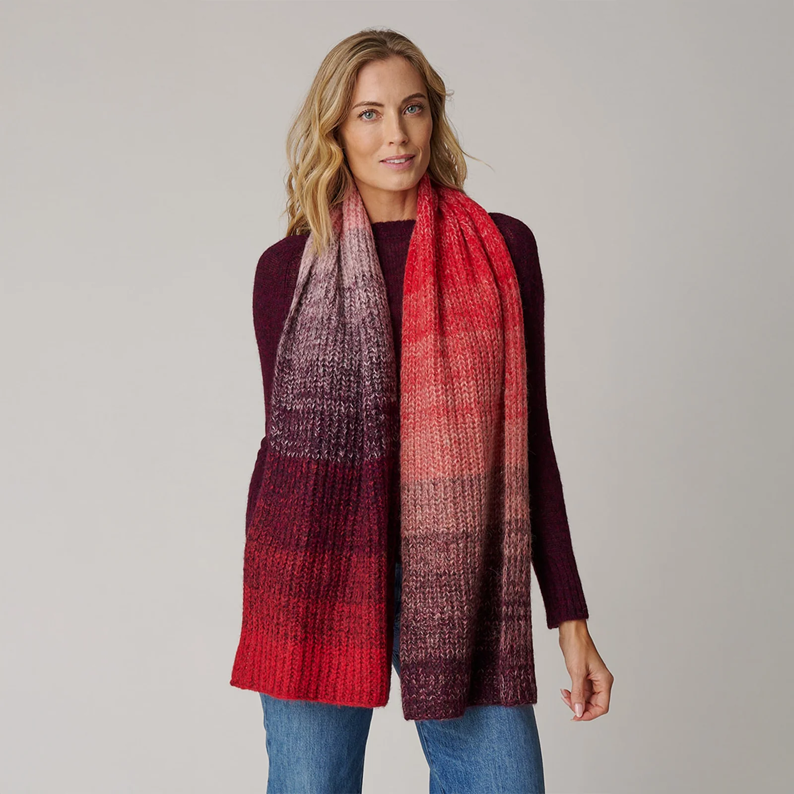 Women's Color Block Scarf 13 Women's Color Block Scarf