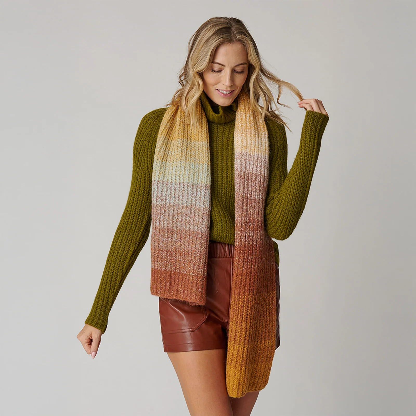 Women's Color Block Scarf 14 Women's Color Block Scarf