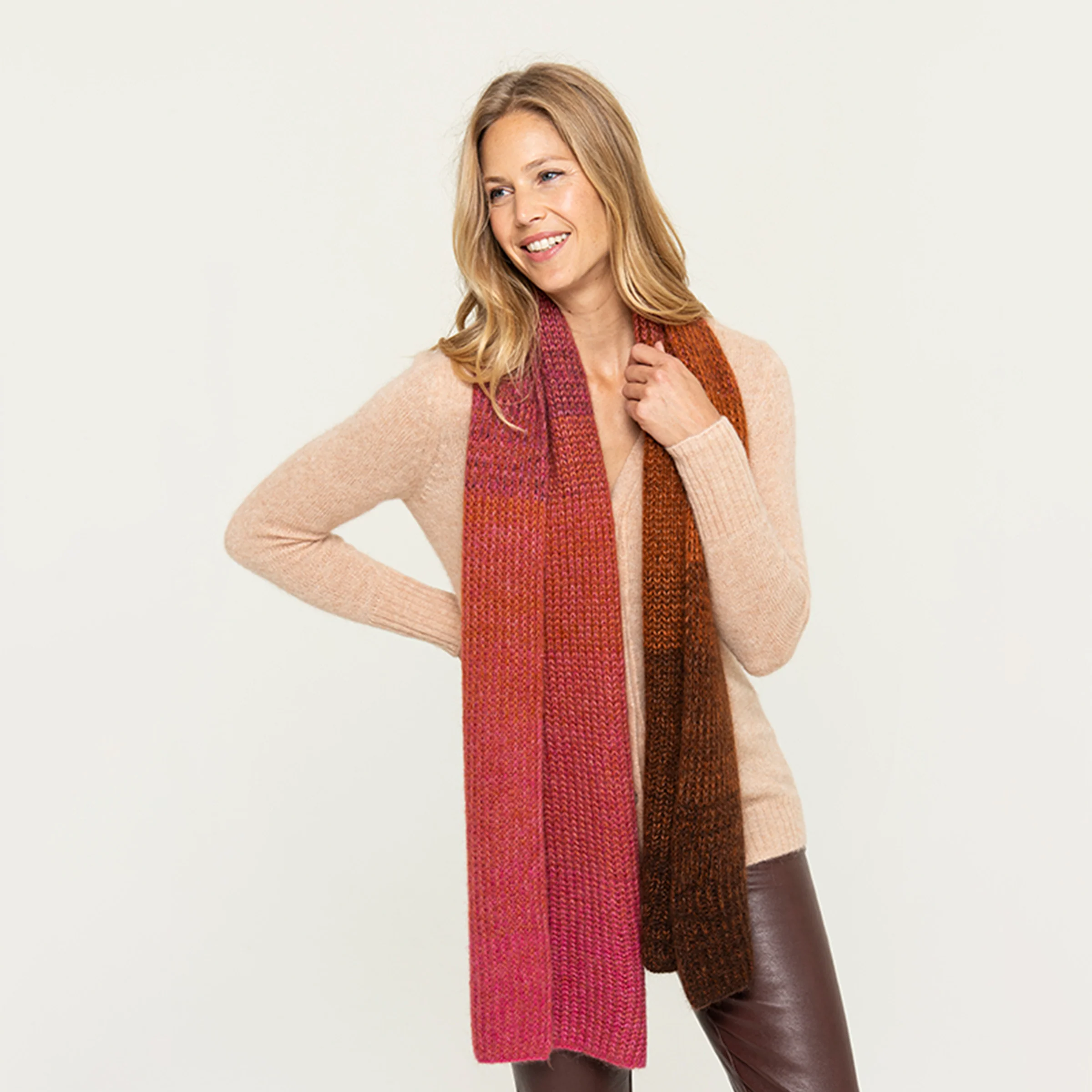 Women's Color Block Scarf 4 Women's Color Block Scarf