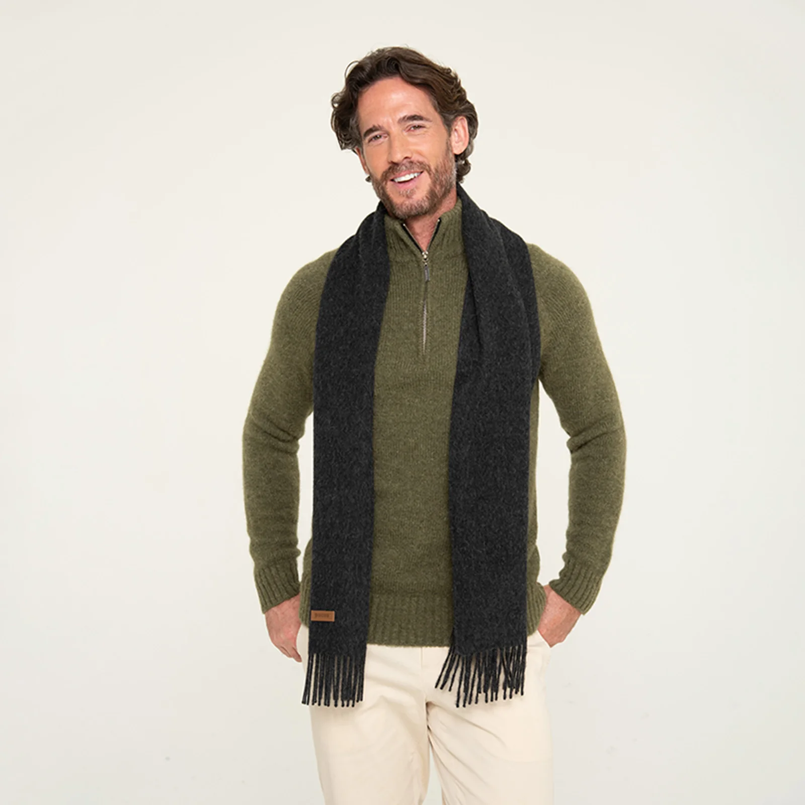 Men's Solid Scarf 4 Men's Solid Scarf
