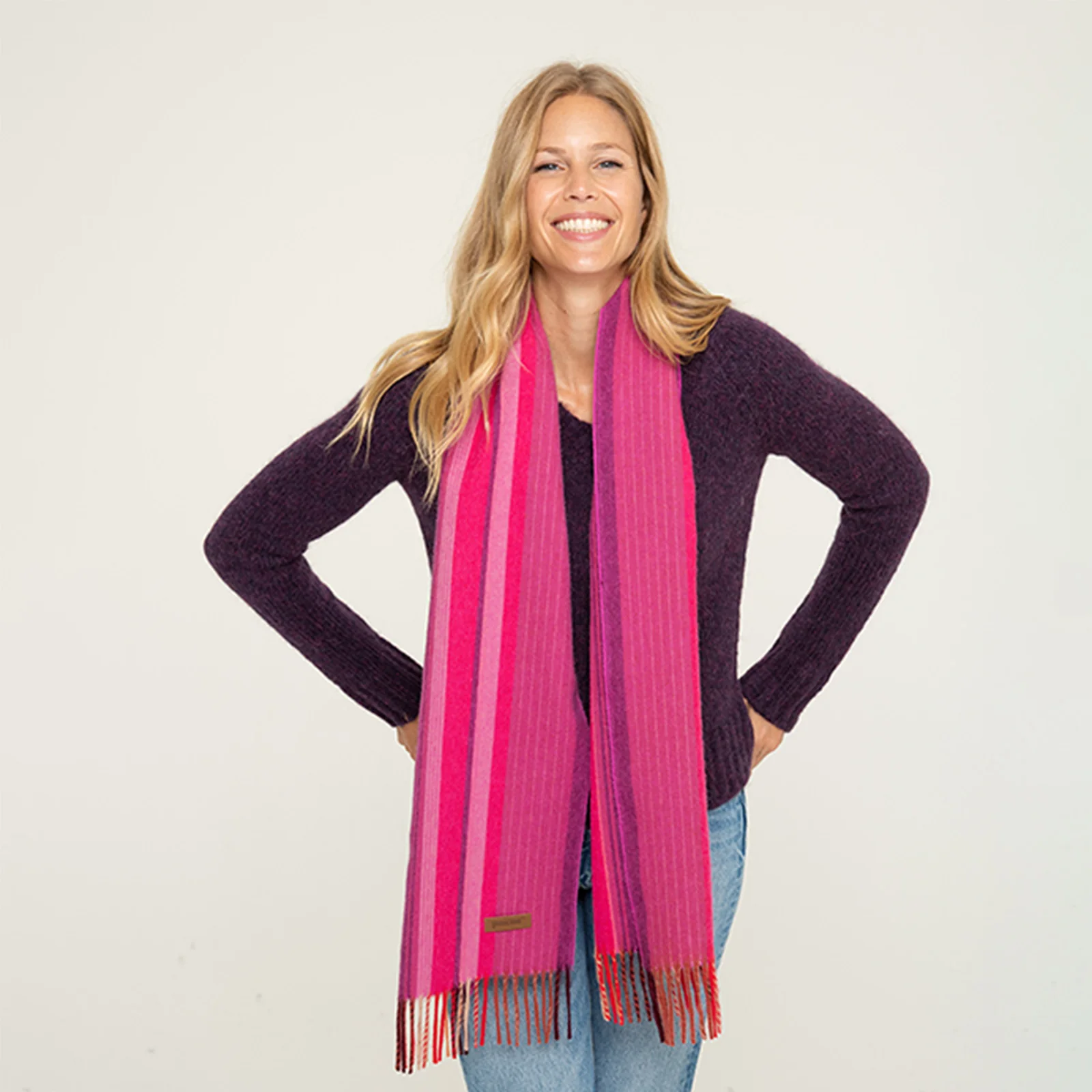 Women's Striped Scarf 11 Women's Striped Scarf