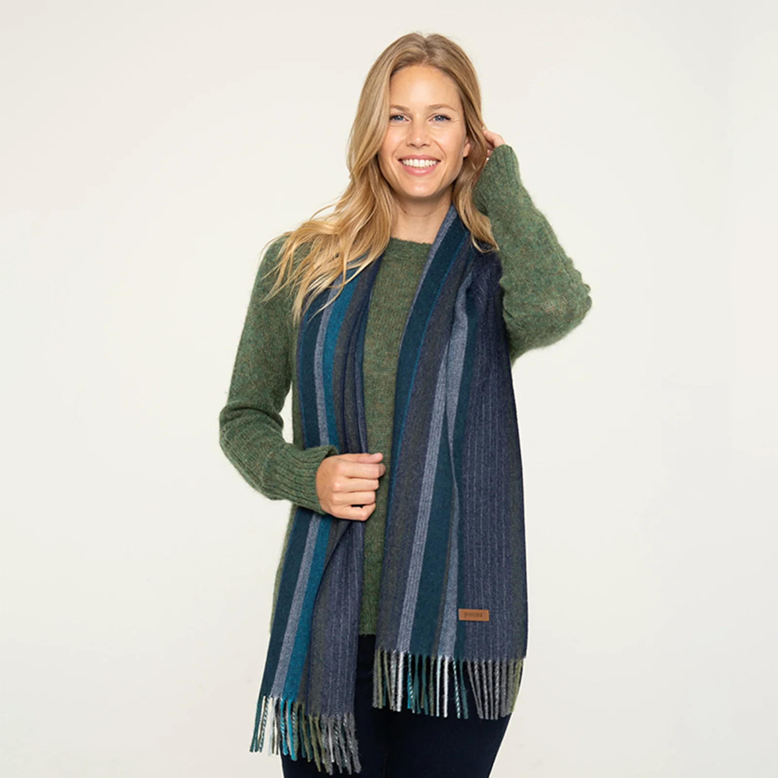 Women's Striped Scarf 12 Women's Striped Scarf