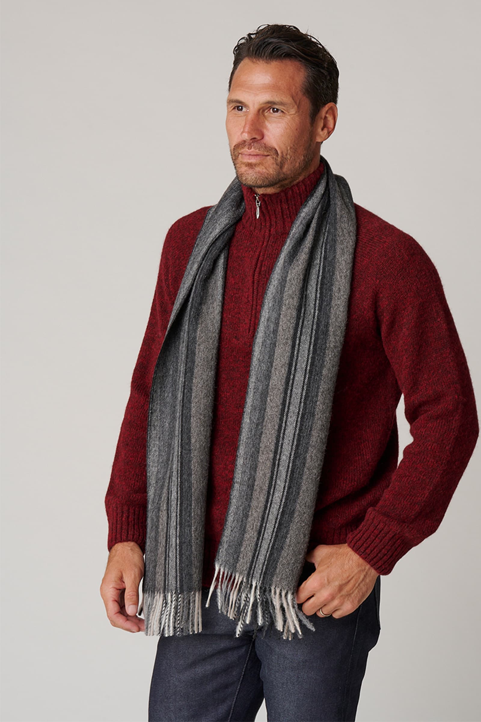Men's Solid Scarf