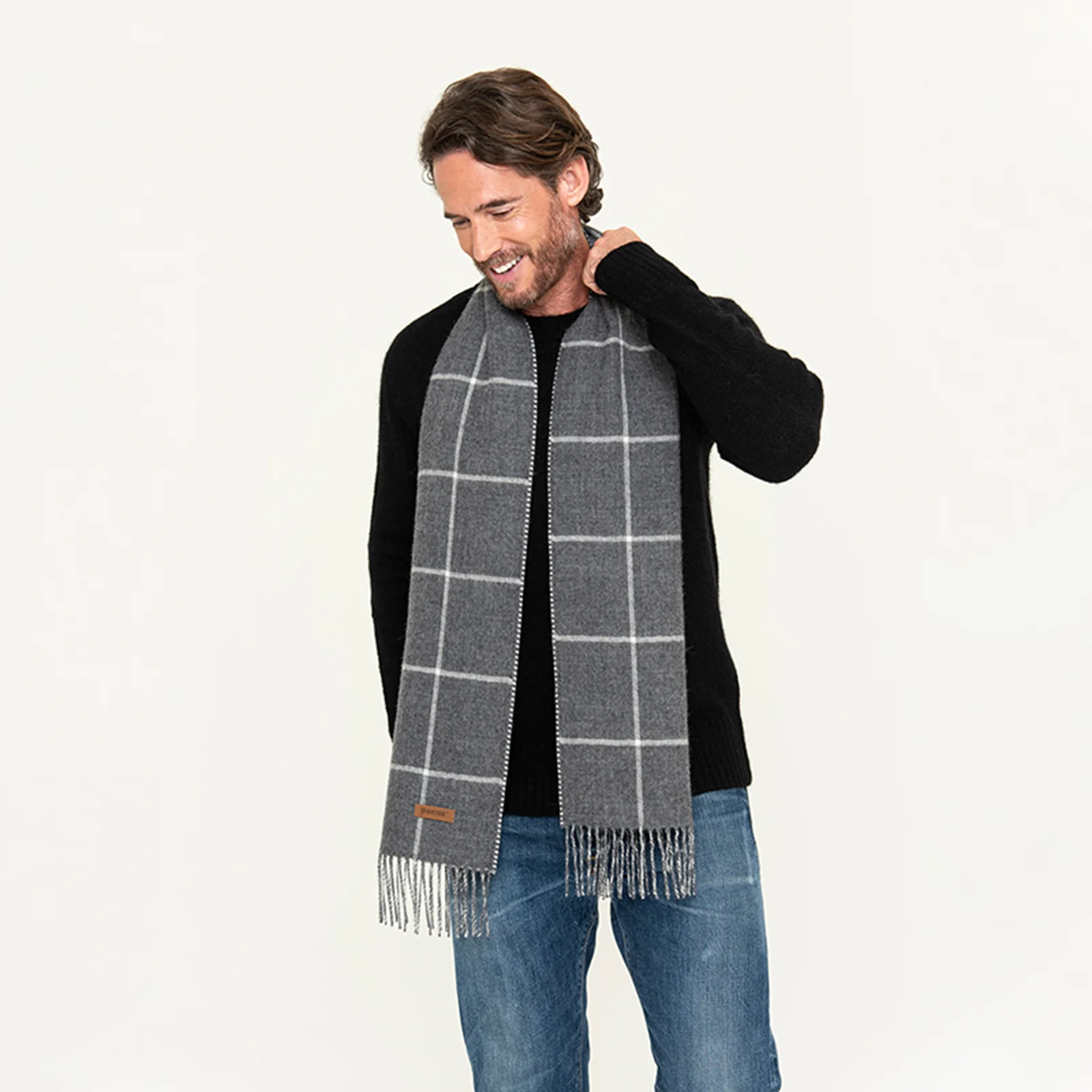 Men's Window Pane Scarf