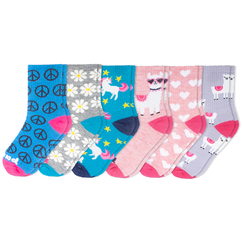 6 Pack - Kids' Crew Pacas Socks 10 6 Pack - Kids' Crew Pacas Socks