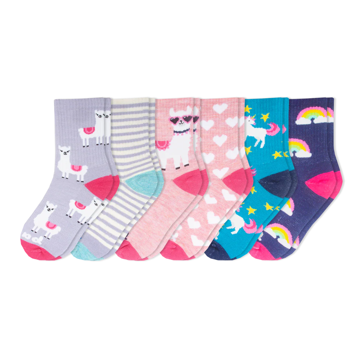 6 Pack - Kids' Crew Pacas Socks 12 6 Pack - Kids' Crew Pacas Socks