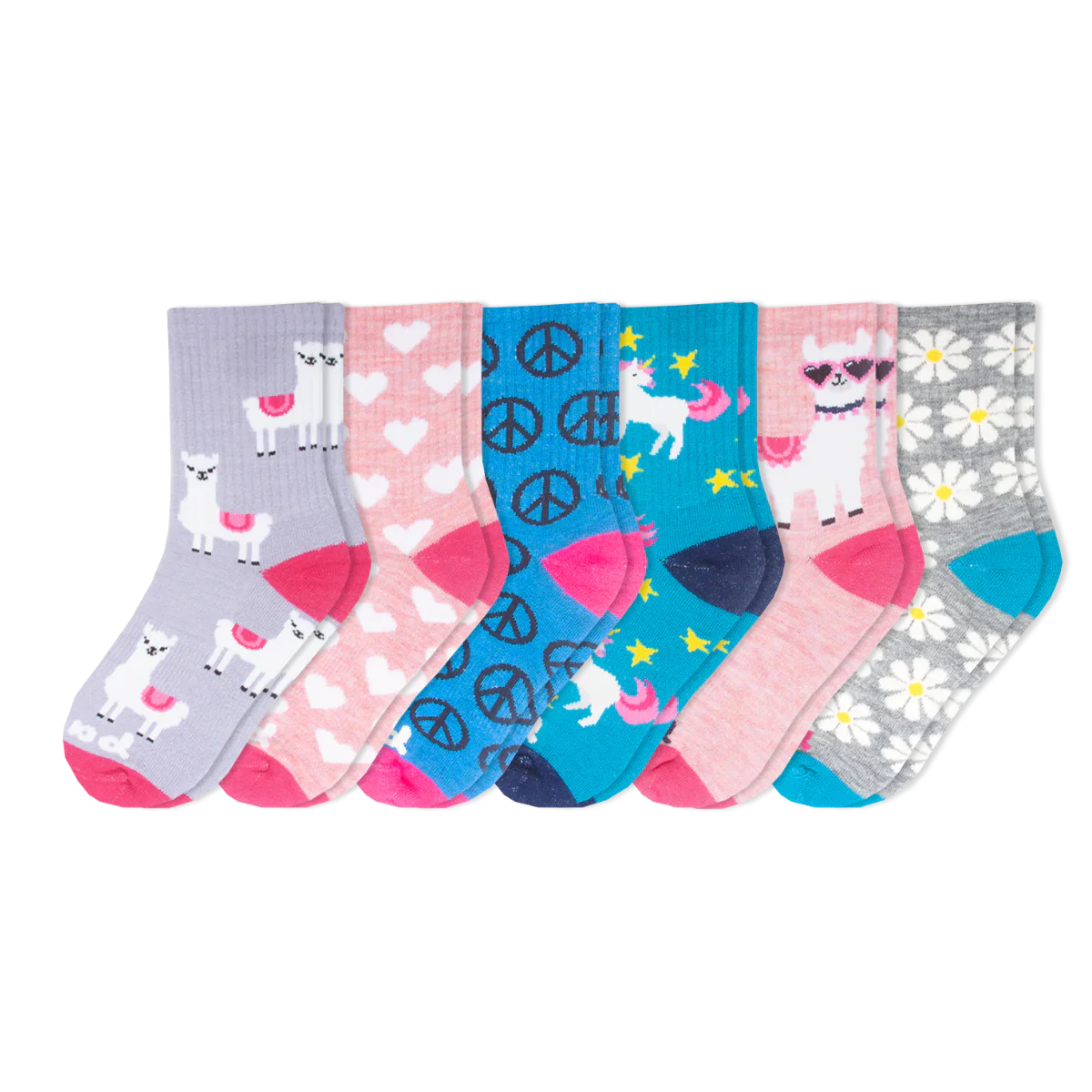6 Pack - Kids' Crew Pacas Socks 13 6 Pack - Kids' Crew Pacas Socks