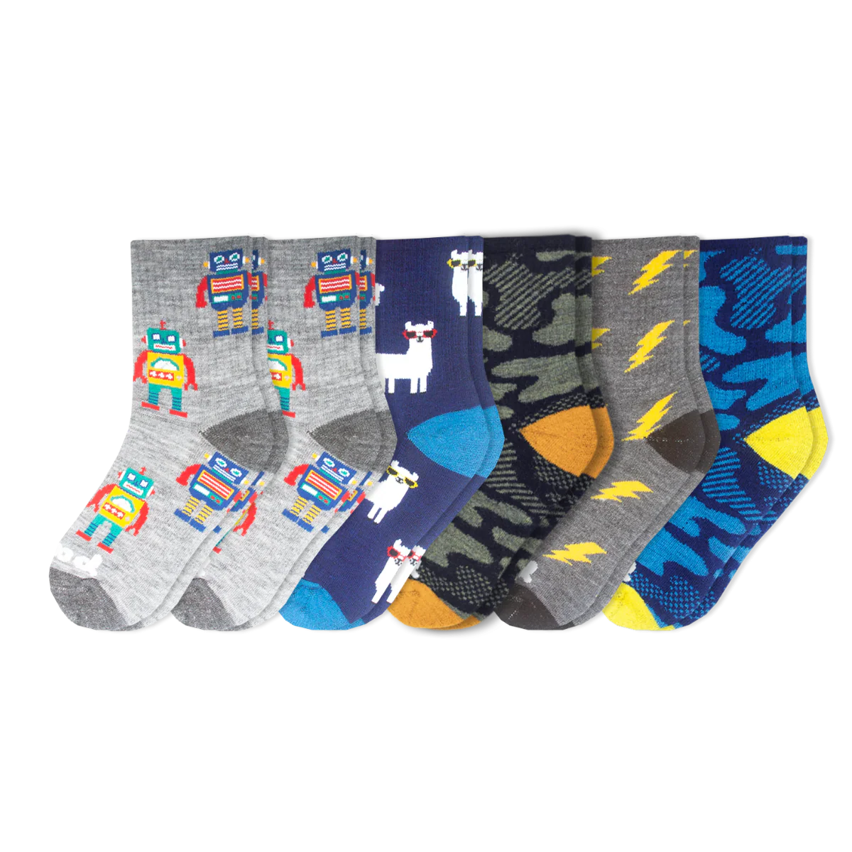 6 Pack - Kids' Crew Pacas Socks 14 6 Pack - Kids' Crew Pacas Socks