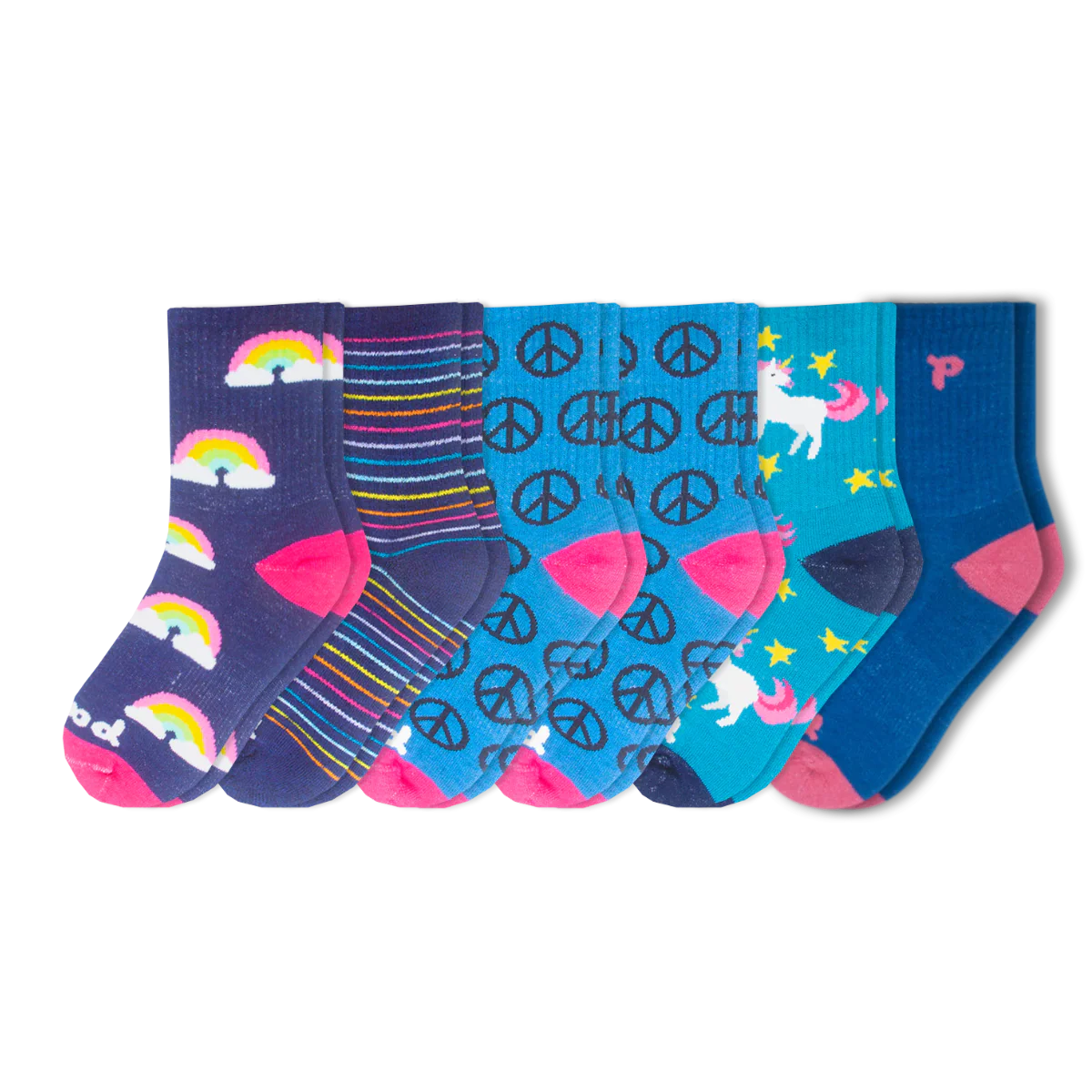 6 Pack - Kids' Crew Pacas Socks 15 6 Pack - Kids' Crew Pacas Socks