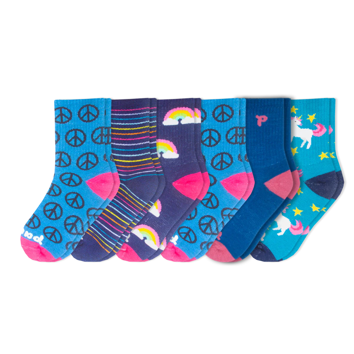 6 Pack - Kids' Crew Pacas Socks 16 6 Pack - Kids' Crew Pacas Socks