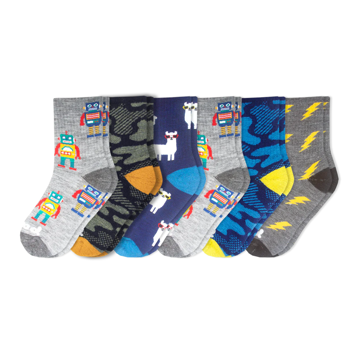 6 Pack - Kids' Crew Pacas Socks 17 6 Pack - Kids' Crew Pacas Socks