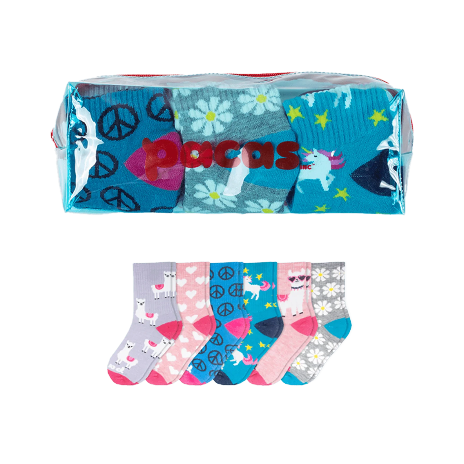 6 Pack - Kids' Crew Pacas Socks 18 6 Pack - Kids' Crew Pacas Socks