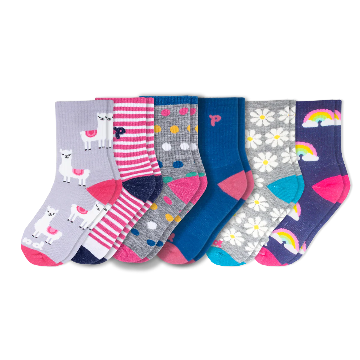 6 Pack - Kids' Crew Pacas Socks 21 6 Pack - Kids' Crew Pacas Socks