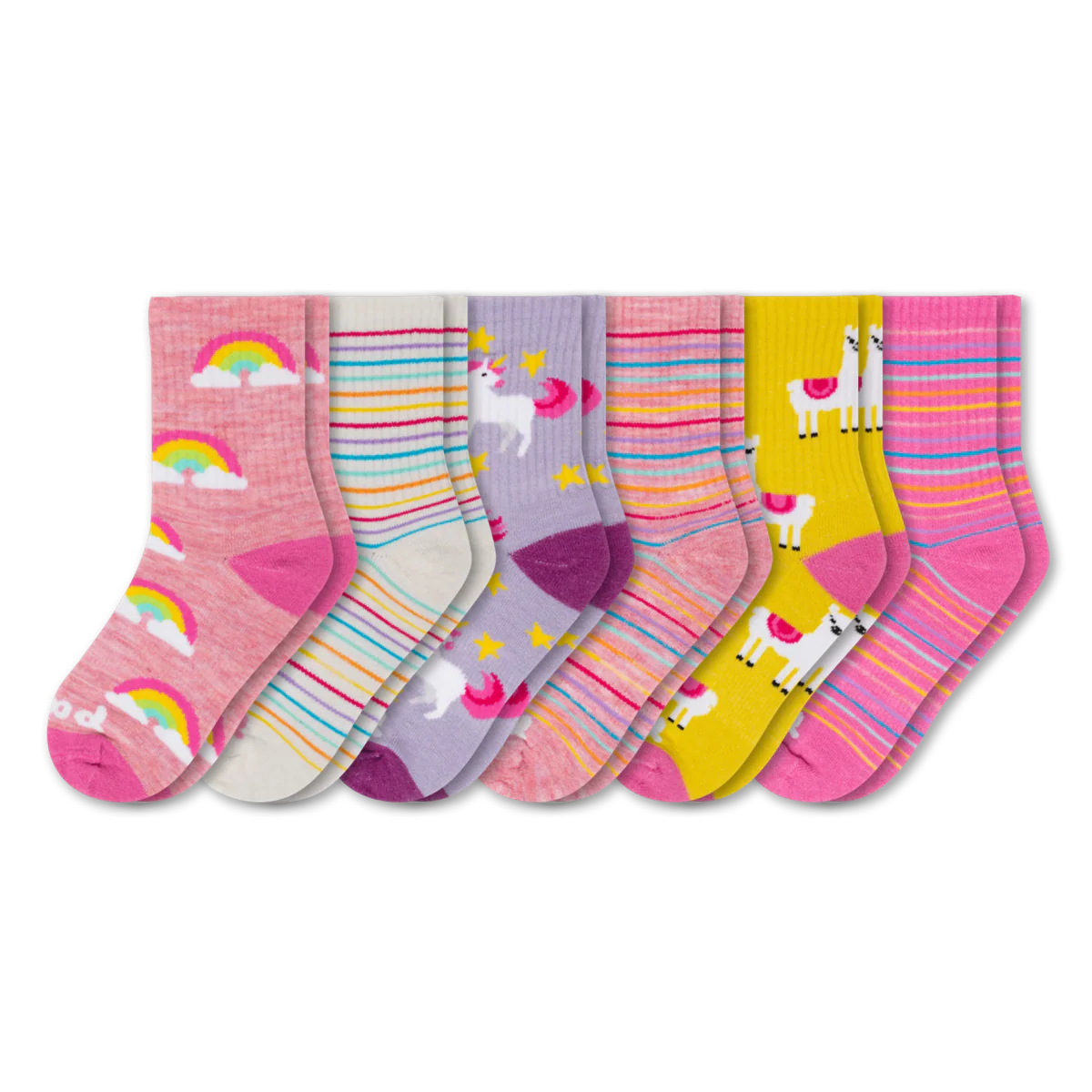 6 Pack - Kids' Crew Pacas Socks 24 6 Pack - Kids' Crew Pacas Socks