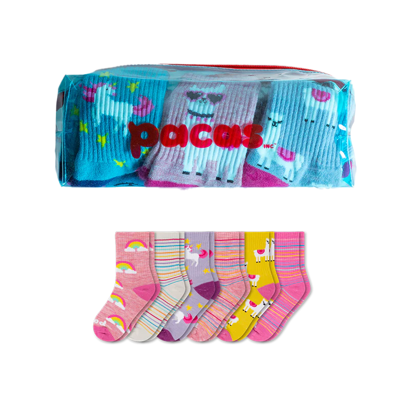 6 Pack - Kids' Crew Pacas Socks 26 6 Pack - Kids' Crew Pacas Socks