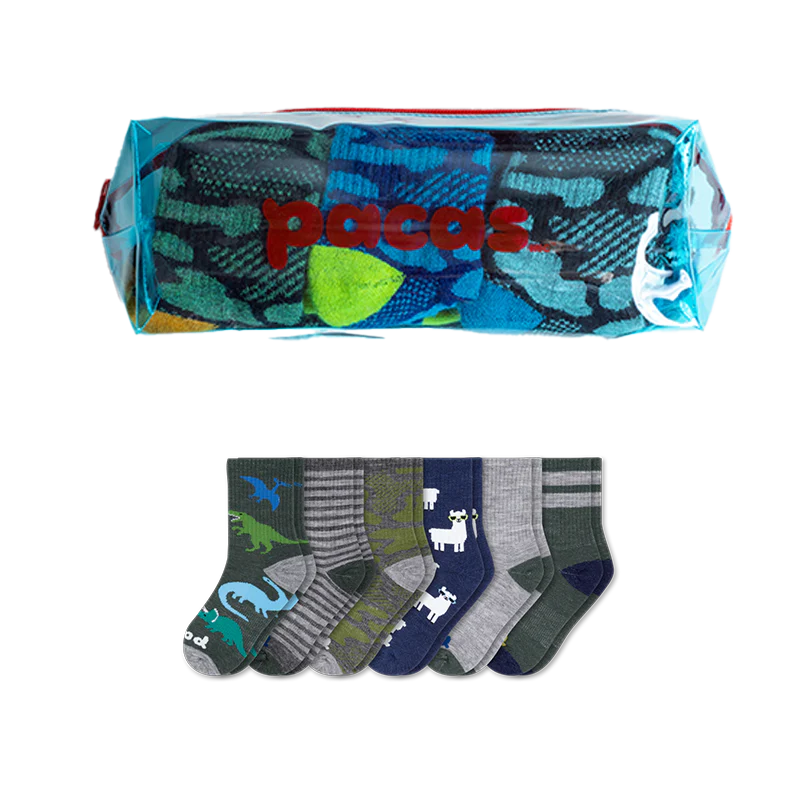 6 Pack - Kids' Crew Pacas Socks 27 6 Pack - Kids' Crew Pacas Socks