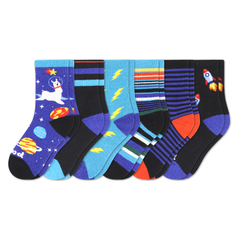 6 Pack - Kids' Crew Pacas Socks 29 6 Pack - Kids' Crew Pacas Socks
