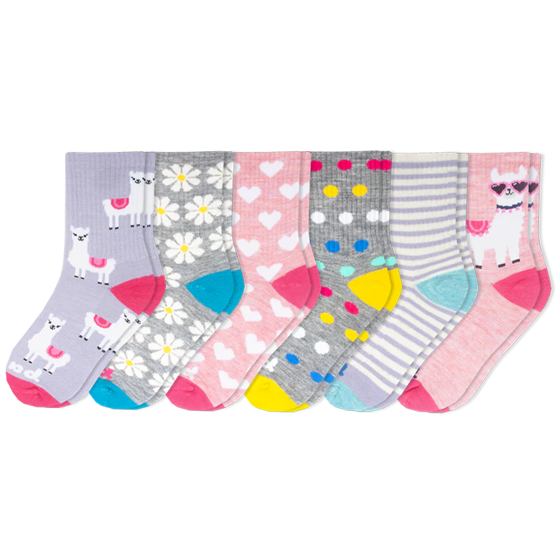 6 Pack - Kids' Crew Pacas Socks 3 6 Pack - Kids' Crew Pacas Socks