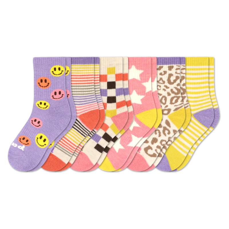 6 Pack - Kids' Crew Pacas Socks 33 6 Pack - Kids' Crew Pacas Socks