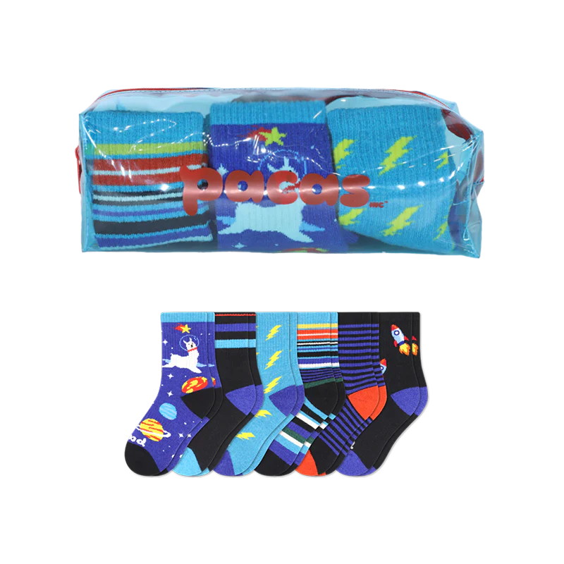 6 Pack - Kids' Crew Pacas Socks 35 6 Pack - Kids' Crew Pacas Socks