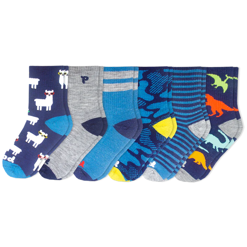 6 Pack - Kids' Crew Pacas Socks 5 6 Pack - Kids' Crew Pacas Socks