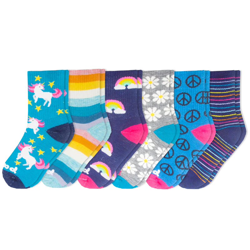 6 Pack - Kids' Crew Pacas Socks 7 6 Pack - Kids' Crew Pacas Socks
