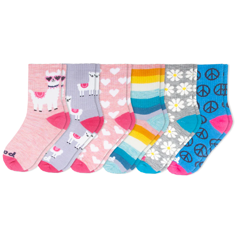 6 Pack - Kids' Crew Pacas Socks 9 6 Pack - Kids' Crew Pacas Socks