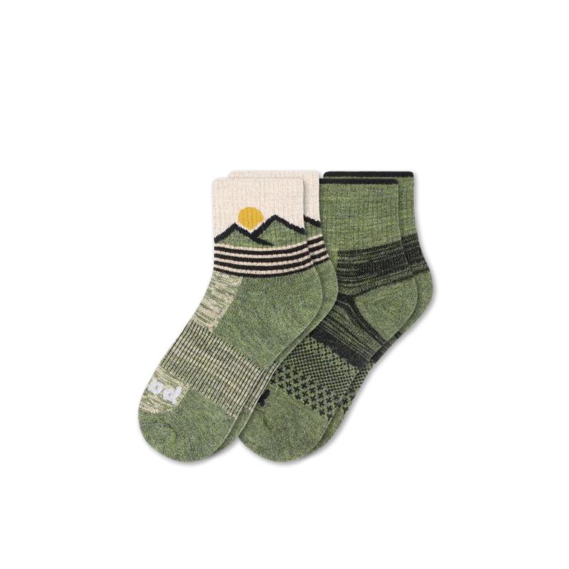 2 Pack - Men's Hiking Quarter Pacas Socks 10 2 Pack - Men's Hiking Quarter Pacas Socks