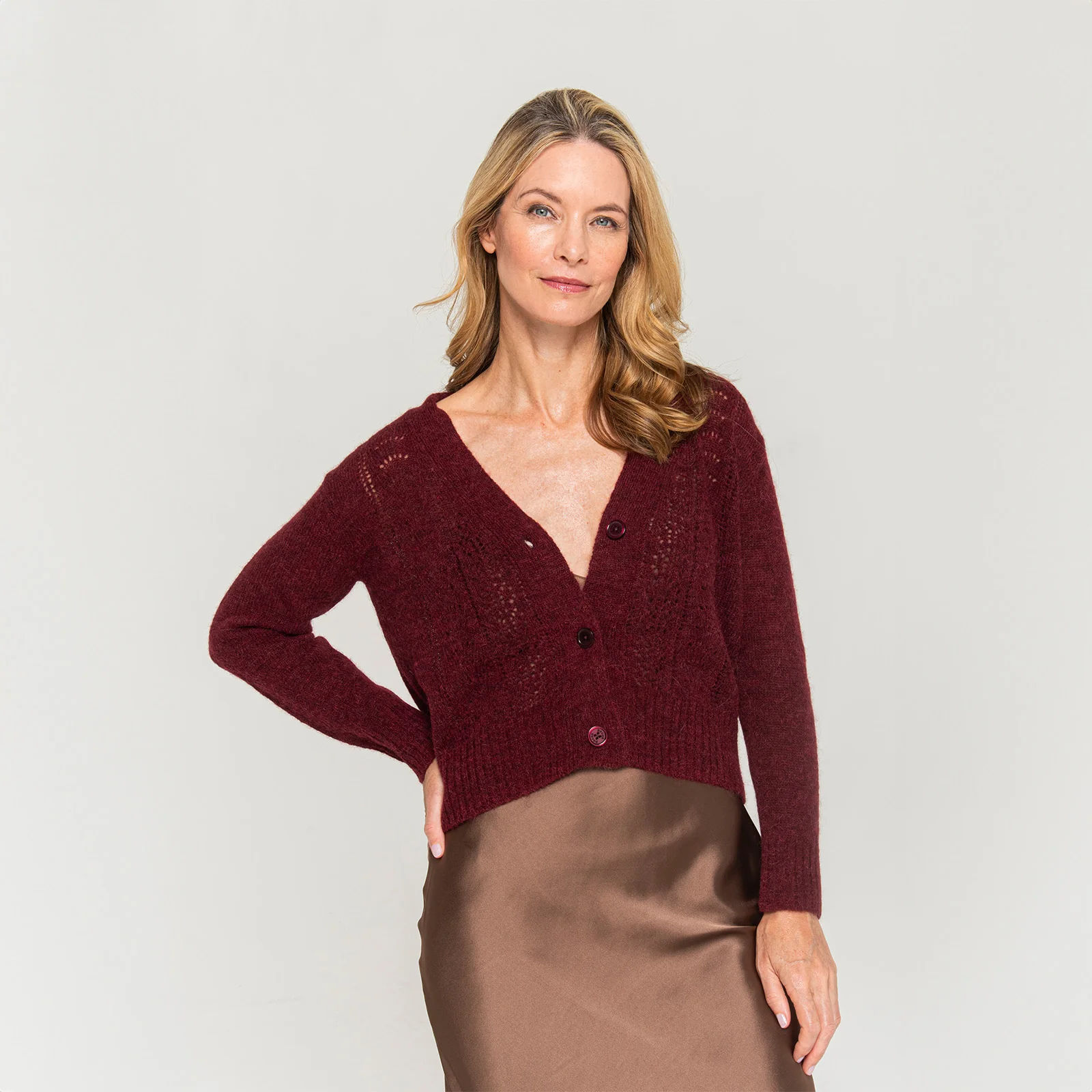 Women's Pointelle Cardigan