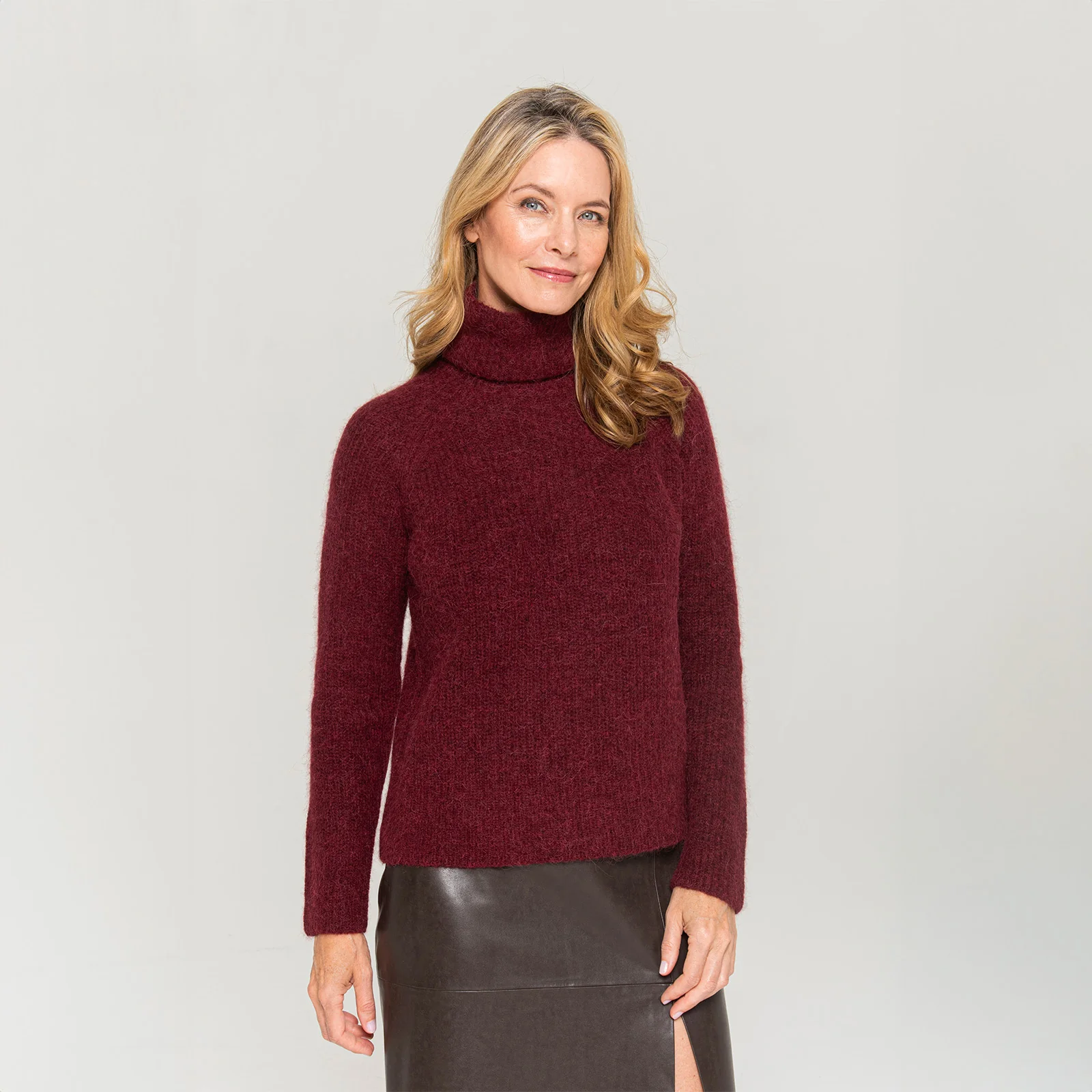 Women's Ribbed Turtleneck Sweater