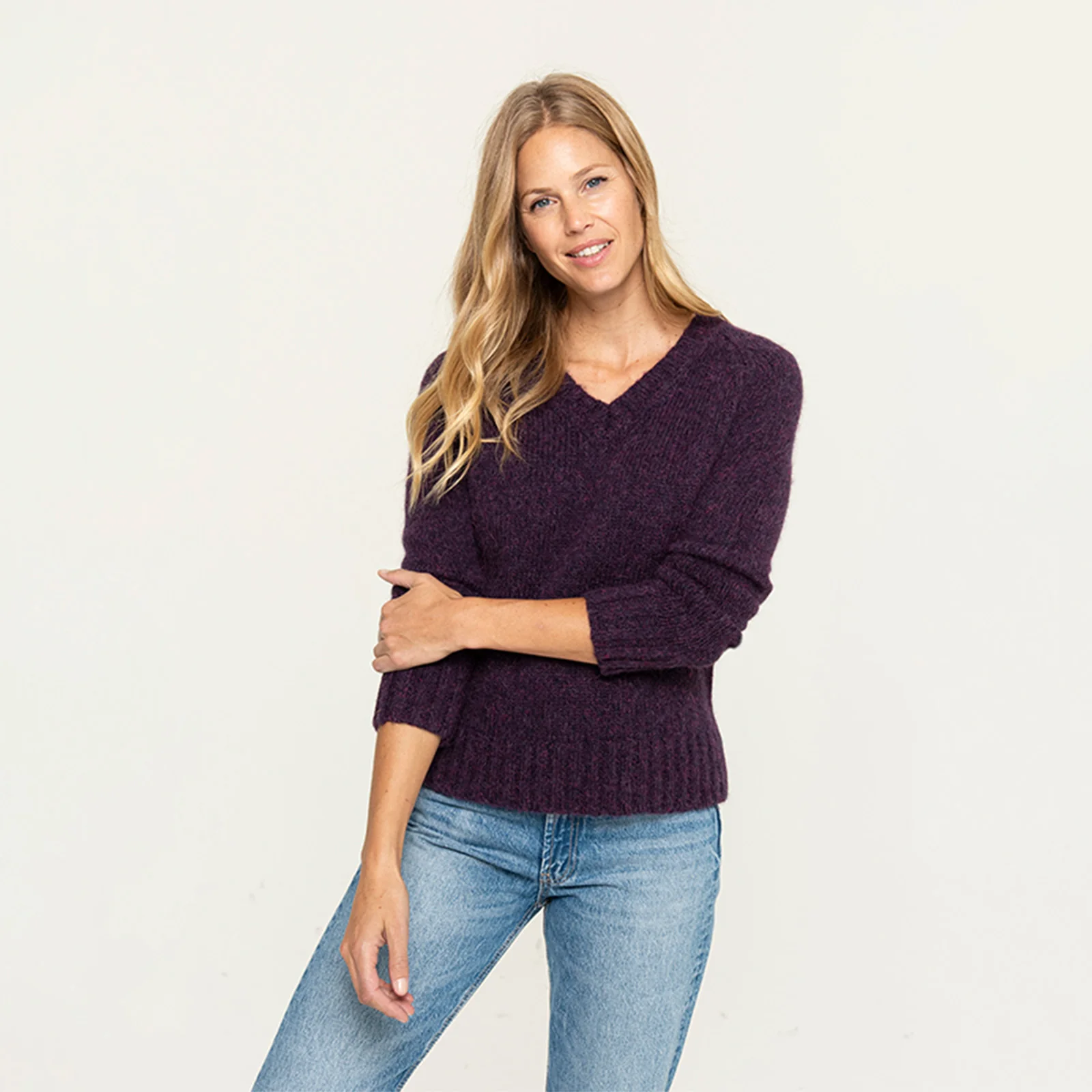 Women's V Neck Sweater